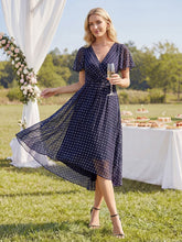 Load image into Gallery viewer, Color=Navy blue polka dots