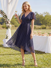 Load image into Gallery viewer, Color=Navy blue polka dots