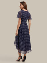 Load image into Gallery viewer, Color=Navy blue polka dots