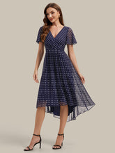 Load image into Gallery viewer, Color=Navy blue polka dots