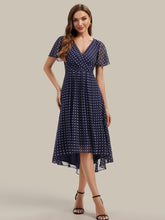 Load image into Gallery viewer, Color=Navy blue polka dots
