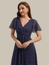 Load image into Gallery viewer, Color=Navy blue polka dots