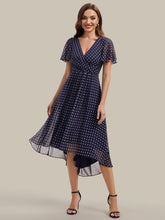 Load image into Gallery viewer, Color=Navy blue polka dots