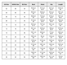 Load image into Gallery viewer, size chart