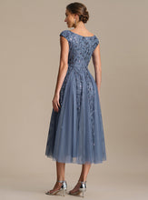 Load image into Gallery viewer, Color=Dusty Blue | Factory Design Sleeveless V-Neck Sequin A-Line Midi Wedding Guest Dresses-Dusty Blue 22