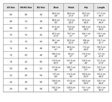 Load image into Gallery viewer, size chart