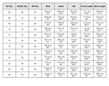 Load image into Gallery viewer, size chart