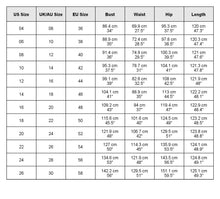 Load image into Gallery viewer, size chart
