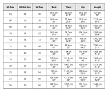 Load image into Gallery viewer, size chart