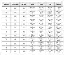Load image into Gallery viewer, size chart