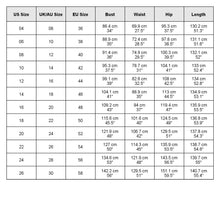 Load image into Gallery viewer, size chart