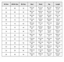 Load image into Gallery viewer, size chart
