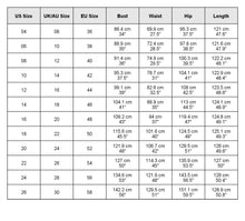 Load image into Gallery viewer, size chart