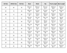 Load image into Gallery viewer, size chart
