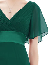 Load image into Gallery viewer, Simple Empire Waist Flowing Sleeves Evening Dress #Dark Green