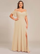 Load image into Gallery viewer, Plain Solid Color Plus Size Wholesale Chiffon Bridesmaid Dress