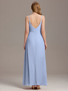 Color=Ice Blue | Elegant Spaghetti Straps Wholesale Chiffon Bridesmaid Dresses-Ice Blue 33