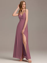Load image into Gallery viewer, Color=Purple Orchid | Elegant Spaghetti Straps Wholesale Chiffon Bridesmaid Dresses-Purple Orchid 41