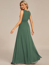 Load image into Gallery viewer, Color=Eucalyptus Green | B2B-Exclusive Strapless Embroidered A-Line Floor Length Non-Stretch Bridesmaid Dresses-Eucalyptus Green 32