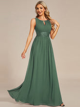 Load image into Gallery viewer, Color=Eucalyptus Green | B2B-Exclusive Strapless Embroidered A-Line Floor Length Non-Stretch Bridesmaid Dresses-Eucalyptus Green 35
