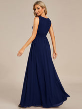 Load image into Gallery viewer, Color=Navy Blue | B2B-Exclusive Strapless Embroidered A-Line Floor Length Non-Stretch Bridesmaid Dresses-Navy Blue 37