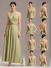 Load image into Gallery viewer, Color=Sage Green | Wear More Than One Garment Chiffon Bridesmaid Dresses-Sage Green 19