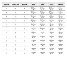 Load image into Gallery viewer, size chart
