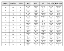 Load image into Gallery viewer, size chart