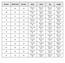Load image into Gallery viewer, size chart