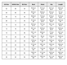 Load image into Gallery viewer, size chart