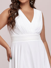 Load image into Gallery viewer, Color=Cream | Pretty Wholesale Knee Length Chiffon Bridesmaid Dress With Irregular Hem-Cream 5