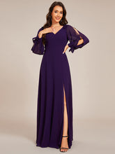 Load image into Gallery viewer, A Line V Neck Wholesale Bridesmaid Dresses With High Split