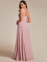 Load image into Gallery viewer, Chiffon Square Neck Wholesale Bridesmaid Dress With Sleeveless #color_Dusty Rose