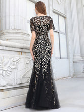 Load image into Gallery viewer, Color=Black Gold | Wholesale Sequin Shiny Fishtail Tulle Dresses for Party-Black Gold 23
