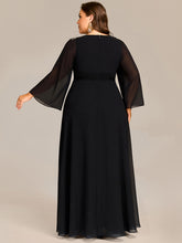 Load image into Gallery viewer, Color=Black | Bulk Wholesale Bridesmaid Sequin Dresse with Sequin Embroidery-Black 2