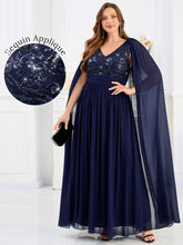 Load image into Gallery viewer, Color=Black | Bulk Wholesale Bridesmaid Sequin Dresse with Sequin Embroidery-Black 1