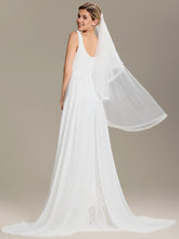 Load image into Gallery viewer, Color=White | Industrial Use Sleeveless Sweetheart Neck Fishtail Sequin Backless Wedding Dresses-White 2