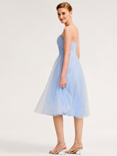 Load image into Gallery viewer, Color=Ice Blue | One Stop Shop Sleeveless Sweetheart Neck Backless Pleated A-Line Midi Bridesmaid Dresses-Ice Blue 2