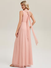 Load image into Gallery viewer, Bulk Order Sleeveless Asymmetrical A-Line High Stretch Floor Length Bridesmaid Dresses
