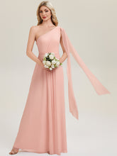 Load image into Gallery viewer, Bulk Order Sleeveless Asymmetrical A-Line High Stretch Floor Length Bridesmaid Dresses