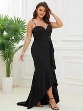 Load image into Gallery viewer, Color=Black | Sleeveless Fishtail Wholesale Evening Dresses with Sweetheart Neckline-Black 3