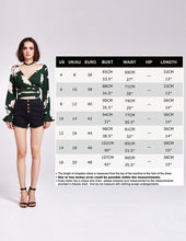 Load image into Gallery viewer, Alisapan Long Sleeve Floral Print Wrap Blouse AS01135