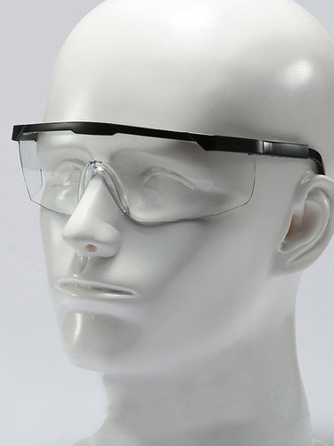 Color=transparent  | Multi-Function Anti-Fog Temple Legs Adjustable Wholesale Safety Glasses-Transparent  1