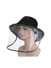 Load image into Gallery viewer, Color=Black&amp; White | Anti-Spitting Anti-Virus Protective Removable Full Hat-Black&amp; White 1