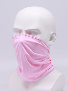 Color=Pink | Non-Slip Light Breathable Half Face Wholesale Neck Gaiters For Adults-Pink 1