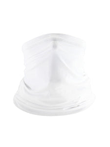Color=White | Breathable Anti-Sweat Sun Protection Face Neck Gaiter-White 1