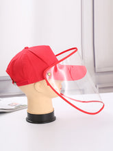 Load image into Gallery viewer, Color=Red | Wholesale Anti-Saliva Spring And Summer Removable Shade Protective Hat-Red 1