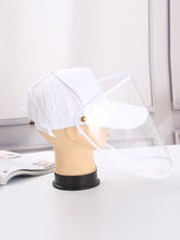 Load image into Gallery viewer, Color=White | Wholesale Anti-Saliva Spring And Summer Removable Shade Protective Hat-White 1