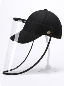 Color=Black | Wholesale Simple Outdoor Detachable Adjustable Protective Baseball Hat-Black 1