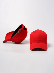 Color=Red | Wholesale Simple Outdoor Detachable Adjustable Protective Baseball Hat-Red 2